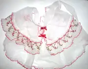 Christmas White Red Sheer Apron