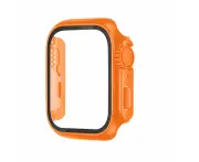 For Apple Watch Series 6,40-mm Case,Glass PC Integrated Case,Orange