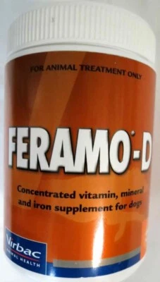 Virbac Feramo D Vitamin and Mineral Supplement for Dogs 450g