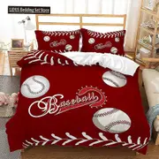 v1120 Bed Sheets Basketball Duvet Cover Set Cool Orange Lightning Background Bedding Set King Queen Size For Boys Teens Polyester Comforter Cover 3-Pi