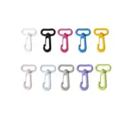 1" Inside Width Plastic Swivel Oval Ring Snap Hooks Trigger Clips Rotary Swiv...