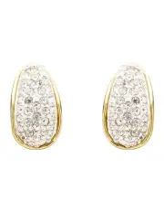 [Barcs] Pave Crystal Clip Earring in Crystal