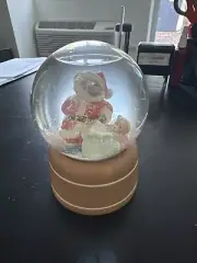 Christmas Bear Snow Globe w/ detachable base