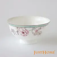 在飛比找momo購物網優惠-【Just Home】富貴花園高級骨瓷4.5吋飯碗/中式飯碗
