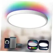 Smart Ceiling Light Flush Mount LED WiFi,Compatible with Alexa Google