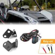 WEISEN A Pillar LED Pods Mounts & Key-on Wire For Kawasaki Teryx KRX 1000/4 1000