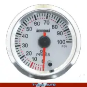 Autotecnica 52mm Gauge OIL PRESSURE White Face Changes colour multi colour
