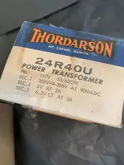 Thordarson Power Transformer Never Used 117 Volts 24R40U
