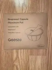 My-Cap Foil Seals Compatible with Nespresso VertuoLine Capsules (Package of 100)