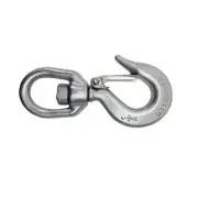 1/2" Drop Forged Swivel Hook Lifting Hook 1,000 LBS WLL Stainless Steel T316