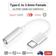 USB Type C to 3.5mm Headphone Connector Earphone Adapter AUX Audio Jack