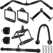 LAT Pulldown Bar Attachments, Cable Machine Accessories for Home Gym, Triceps Ro