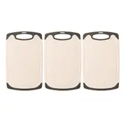 3PCS Wheat Straw Cutting Board Kitchen Chopping Board for Vegetables Meat Fruit