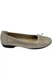 Clarks Collection Suede Ballet Flats Sara Aster Metallic