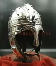 Medieval Warrior Brass Berkasovo type helmet Viking Vandal Helmet Armor