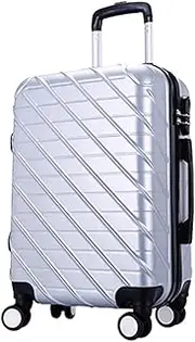 [sdneNest] Carry-on Suitcase Luggage Carry On Luggage with Spinner Wheels Luggage Travel Suitcase Hardshell Lightweight Carry-on Suitcases Carry On Luggages (Sliver 20inch)