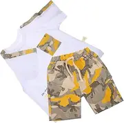 [COSMEVIVI] 1 Set Boys Summer Suit Short Sleeve T-shirt for Boys Summer Summer Outfits Summer Outfits for Boys Summer Short Sleeve T-shirt Boy Clothes Summer Clothes