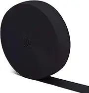 Black Elastic Bands for Wigs, 1 Inch 12 Yard High Elasticity Knit Spool Sewing Band for Waistbands Pants Clothes and Crafts DIY, Airisoer