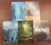Magic The Gathering card dividers 60 count lot 6 mana colors licensed 10 packs/6