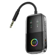 A5 Pro Wireless HiFi bluetooth Adapter RGB Light Transmitter Receiver 3.5mm AUX Music Player Supports CVC 8.0 Intelligen