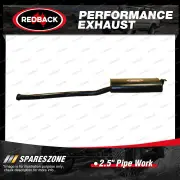 Redback 2 1/2" Catback Centre Muffler for Ford Falcon BA BF FG 6Cyl 2002-2014