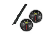 SAAS Dual Pillar Pod w/Oil Pres & Volts SRD Gauges for Impreza WRX N Ser 93-00