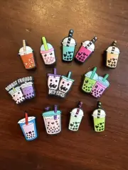 Boba Tea Shoe Charms for crocs Set 12 Pieces