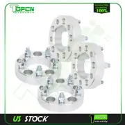 4X silver wheel spacers 5x4.5 1/2" studs 1.25" for 07 09 Ford Lincoln Mazda
