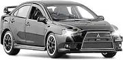 Scale Finished Model Car 1:32 Scale for Mitsubishi Lancer Evo X 10 Alloy Diecast Car Model Simulation Vehicle Replica Collection Present Die-cast Vehicle(Black)