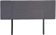 Linen Fabric Queen Bed Headboard BedHead - Grey