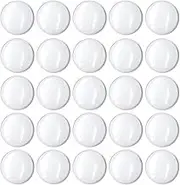 100 Pcs 20mm Clear Round Cabochons Flat Back Glass Dome Cabochons for DIY Crafts Photo Pendant Jewelry Making