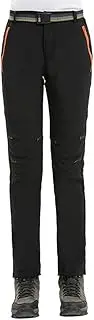 [Geval] Women's Sports Windproof Softshell Fleece Ski Snow Pants