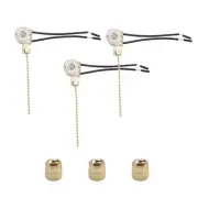 3Pack Ceiling Fan Light Switch ZE-109 Fan Switch Ceiling Pull Chain Switch8319