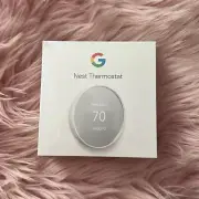 BRAND NEW UNOPENED Google Nest Thermostat WiFi Enabled Programmable Color: Fog