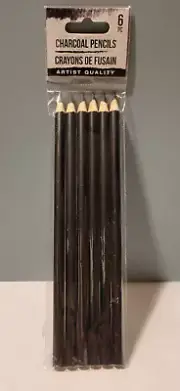 Charcoal Graphite Pencils Set of 6 Artist Quality Sketching Drawing Art
