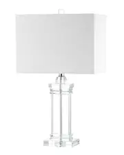 JONATHAN Y Ophelia 26.5in Crystal LED Table Lamp