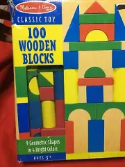 Wooden Blocks Melissa and Doug classic toy new in box