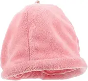 Baluue Plush Shower Cap for Women Quick Drying Hair Towel Wrap Fit Lightweight Fleece Bathing Sauna Accessory for All Head Travel Friendly