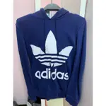 𝕸𝖊𝖑𝖔𝖉𝖞二手 正品 ADIDAS TRETOIL HOODIE 海軍藍 女連帽帽T