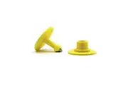 100x Cattle Ear Tags Set - Round Yellow Blank Pig Sheep Goat Cow Livestock Label
