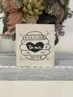FARMHOUSE,HOME DECOR,HANDPAINTED,RUSTIC- WELCOME TO OUR HIVE SM SIGN