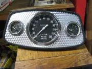 1933 Ford style gauge panel-engine turned insert new speedometer & gauges 1934