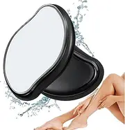 QCSJHJX Crystal Hair Eraser Reusable Silky Mild Epilators Epilators Painless Exfoliation Magic Hair Remover for Arms Legs Back - Fast Easy Portable Hair Remover Tool for Women & Men (Black) 1.0 count