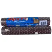 2 - Rolls Vintage Zip n’ Fit Shelf Liner Lining Drawer Retro Vintage Brown 1982