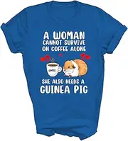 [SDVN] Woman Cannot Survive On Coffee Alone Needs A Guinea Pig Unisex Shirt Gift Women Men