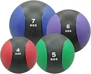 4kg+5kg+6kg+7kg Commercial Rubber Medicine Ball / Gym Fitness Exercise Ball