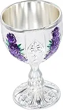 Gatuida Creative Wine Cup Vintage Metal Wine Goblet Elegant Small Wine Cup Decorative Tea Cup for Wedding Reception Goblet Cup
