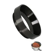 Universal Aluminum Coffee Dosing Ring for Espresso Machines 51/54/58MM Color Black Anti-Fly Powder Design Perfect for Ac