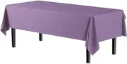 Anaado Table Cloth for 6 Foot Table, Washable, Table Cover for Dining Table, Buffet Table, Parties, Wedding, Purple, 54" x 108"