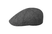 Bailey Mens Gillett Pub Flat Cap Good For Autumn/Winter Season - Black - L